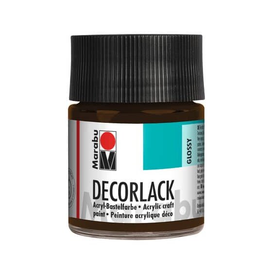Marabu Decorlack Acryl - Dunkelbraun 045, 50 ml