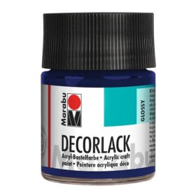 Marabu Decorlack Acryl - Dunkelblau 053, 50 ml