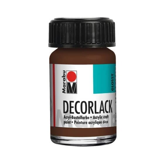 Marabu Decorlack Acryl - Mittelbraun 040, 15 ml