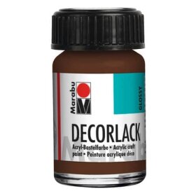 Marabu Decorlack Acryl - Mittelbraun 040, 15 ml