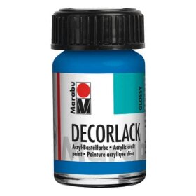 Marabu Decorlack Acryl - Azurblau 095, 15 ml