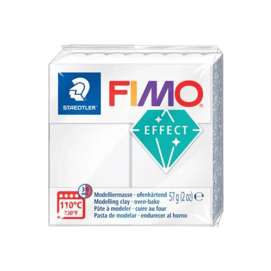 Staedtler® Modelliermasse FIMO® Effect - 57 g, transparent weiß
