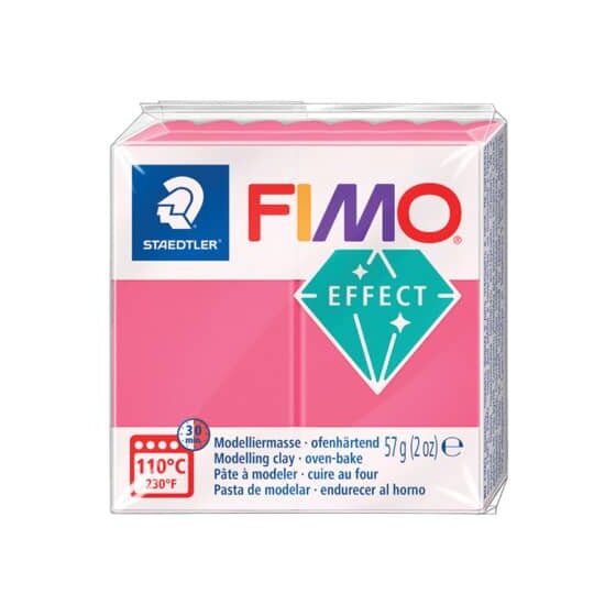 Staedtler® Modelliermasse FIMO® Effect - 57 g, transparent rot