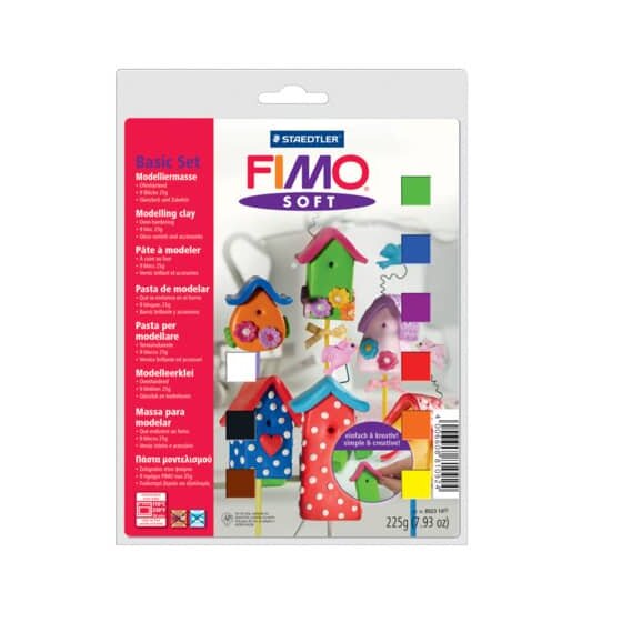 Staedtler® Modelliermasse FIMO® soft Basis-Set - Kunststoff, 9 x 25 g, sortiert