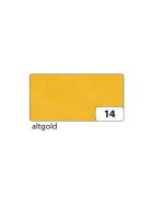 Folia Transparentpapier - altgold, 70 cm x 100 cm, 42 g/qm