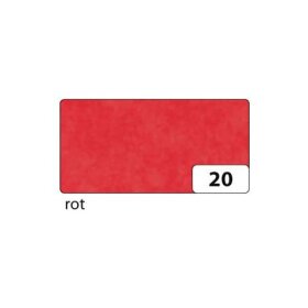Folia Transparentpapier - rot, 70 cm x 100 cm, 42 g/qm