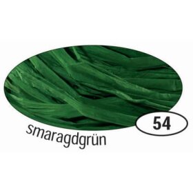 Folia Naturbast Raffia - matt, smaragdgrün, 50 g