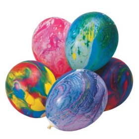 amscan® Luftballon Multicolor - rund, sortiert, 8...