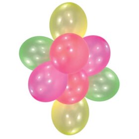 amscan® Luftballon Neon - 10 Stück, sortiert