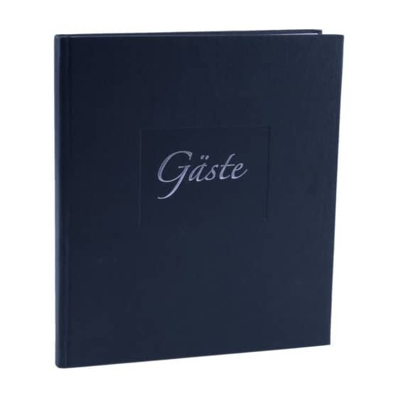 Goldbuch Gästebuch Seda - 23 x 25 cm, 176 Seiten, schwarz