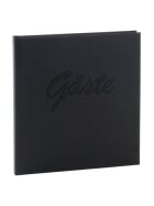Goldbuch Gästebuch Roma - 23 x 25 cm, 176 Seiten, Leder schwarz
