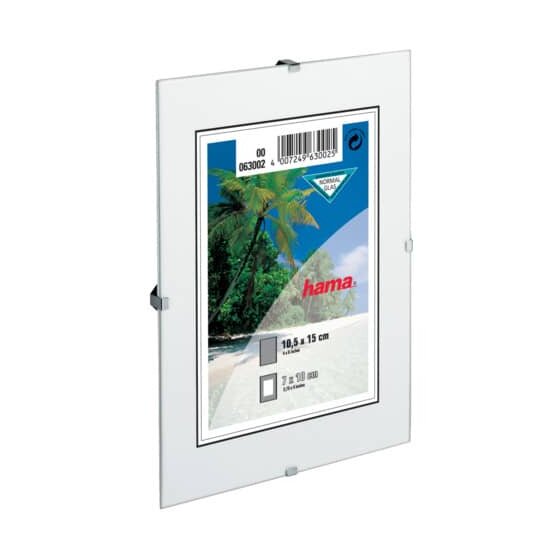 hama® Rahmenlose Bilderhalter Clip-Fix - 15 x 21 cm