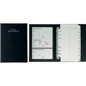 STYLEX® Adress-Telefonringbuch A-Z - schwarz