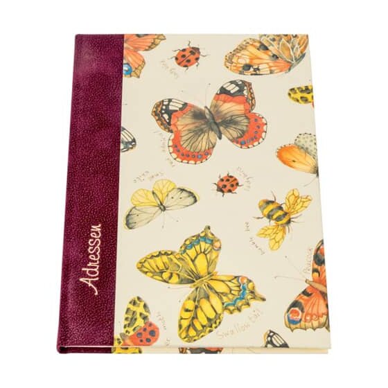 Adressbuch "Schmetterlinge" - A5, 24-tlg. Register