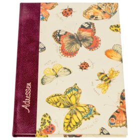Adressbuch "Schmetterlinge" - A5, 24-tlg. Register