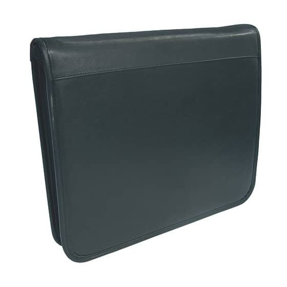 WEDO® Collegemappe - A4, schwarz, 4-Ringe Ø 34 mm, mit Solarrechner