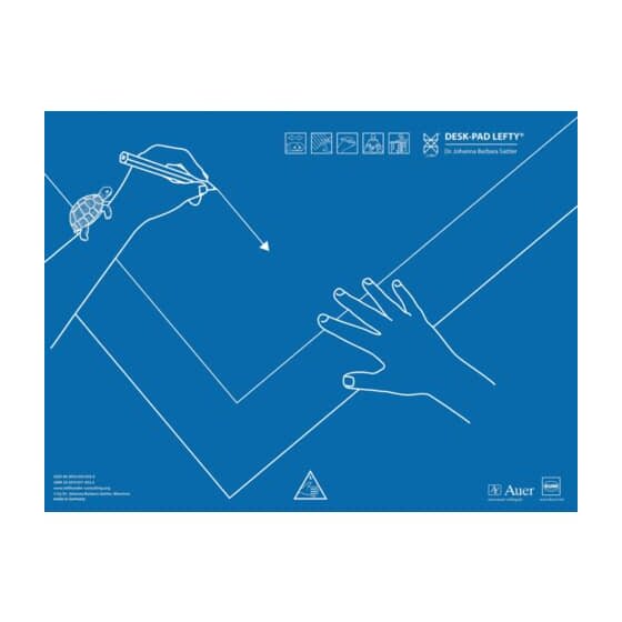 KUM® Schreibunterlage - 50 x 43 cm, Kunststoff, Linkshänder