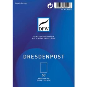 DFW Briefkarte DresdenPost - A6 hoch, 50 Stück