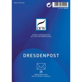 DFW Briefumschlag DresdenPost - DIN C6, gefüttert,...