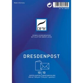 DFW Doppelkarte DresdenPost - A6 hoch, 10 Karten/10...
