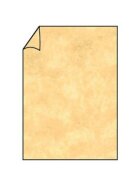 Rössler Papier Coloretti Einzelkarte - A4, 165g, 10 Stück, sandgelb