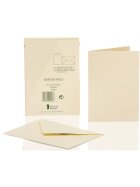 Rössler Papier Kartenpackung - A6/C6, 10/10 Stück, chamois