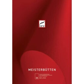 DFW Briefblock  Meisterbütten - A4, unliniert, 80...