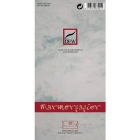 DFW Briefumschlag Marmorpapier - DIN lang,...