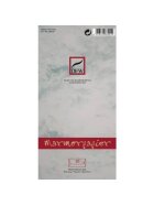 DFW Briefumschlag Marmorpapier - DIN lang, gefüttert, 90 g/qm, 20 Stück, grau