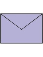 Rössler Papier Coloretti Briefumschläge - B6, 5 Stück, lavendel