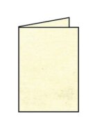 Rössler Papier Coloretti Doppelkarte - B6 hoch, 5 Stück, chamois marmora