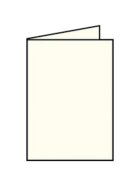 Rössler Papier Coloretti Doppelkarte - B6 hoch, 5 Stück, creme