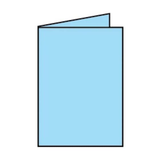 Rössler Papier Coloretti Doppelkarte - B6 hoch, 5 Stück, himmelblau