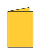Rössler Papier Coloretti Doppelkarte - B6 hoch, 5 Stück, goldgelb