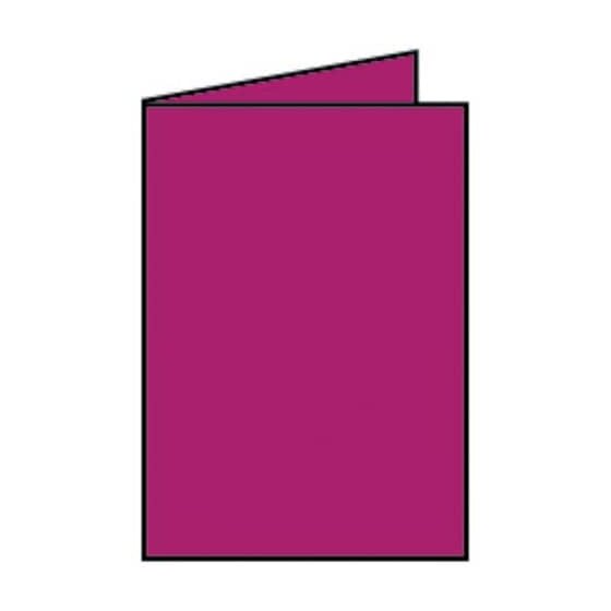 Rössler Papier Coloretti Doppelkarte - B6 hoch, 5 Stück, amarena