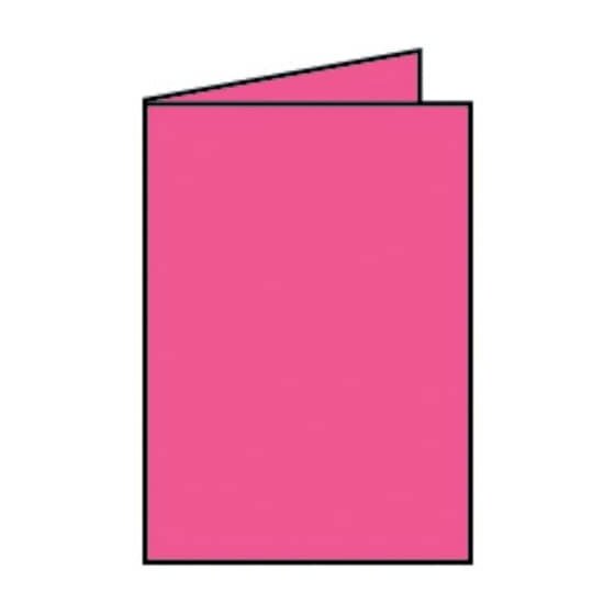 Rössler Papier Coloretti Doppelkarte - B6 hoch, 5 Stück, pink
