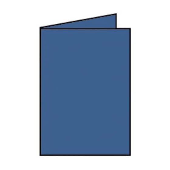 Rössler Papier Coloretti Doppelkarte - B6 hoch, 5 Stück, jeans