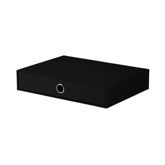 Rössler Papier Schubladenbox SOHO - einzel Schublade für A4, schwarz