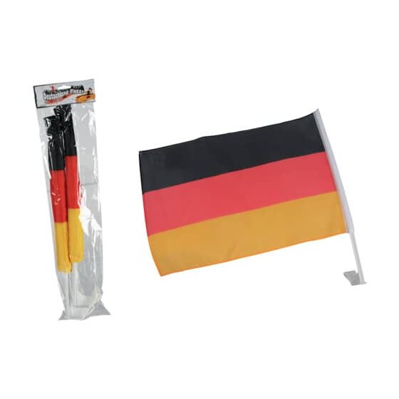 Autofahne "Deutschlandflagge" - 45 x 30 cm, 2 Stück