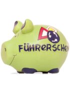 KCG Spardose Schwein "Führerschein" - Keramik, klein