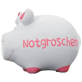 KCG Spardose Schwein "Notgroschen" - Keramik,...