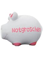 KCG Spardose Schwein "Notgroschen" - Keramik, klein