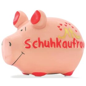 KCG Spardose Schwein "Schuhkaufrausch" -...