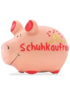KCG Spardose Schwein "Schuhkaufrausch" - Keramik, klein