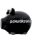 KCG Spardose Schwein "Schwarzgeld" - Keramik, klein