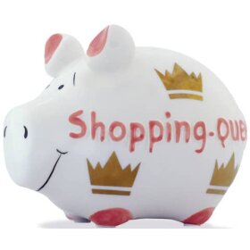 KCG Spardose Schwein "Shopping Queen" -...