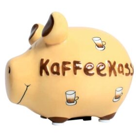 KCG Spardose Schwein "Kaffeekasse" - Keramik,...