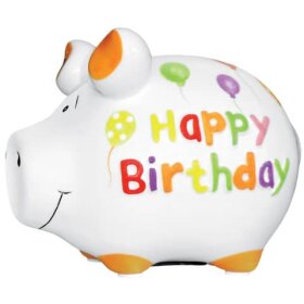 KCG Spardose Schwein "Happy Birthday" -...