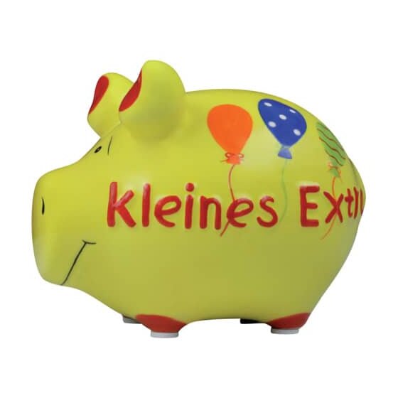 KCG Spardose Schwein "Kleines Extra" - Keramik, klein