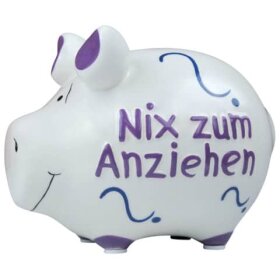 KCG Spardose Schwein "nix zum anziehen" -...